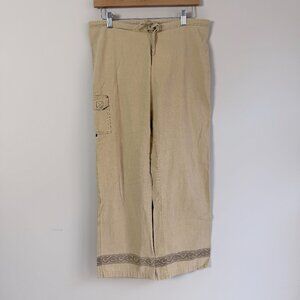 Prana Flat Front Drawstring Pants Small